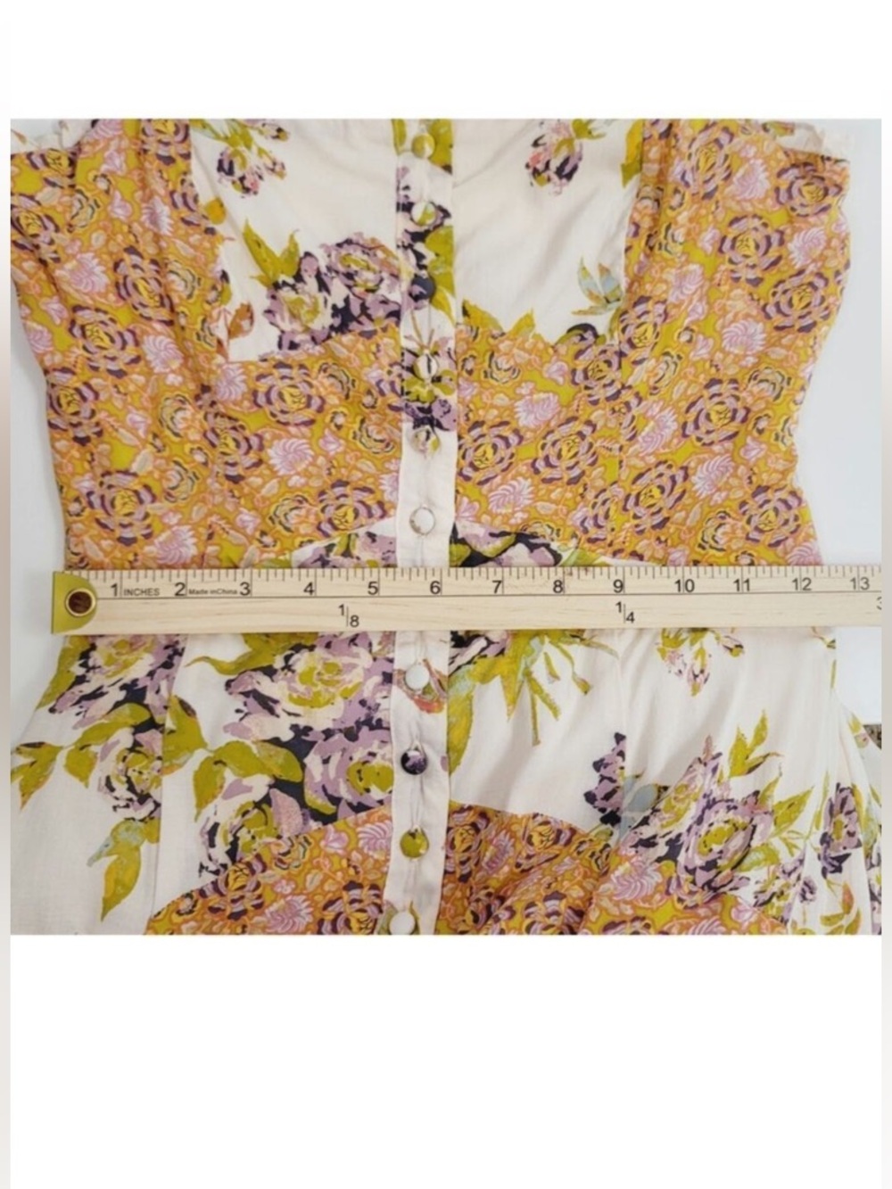 Free People Lover Boy Boho Floral Tiered Patchwork Maxi Dress - Picture 8 of 10